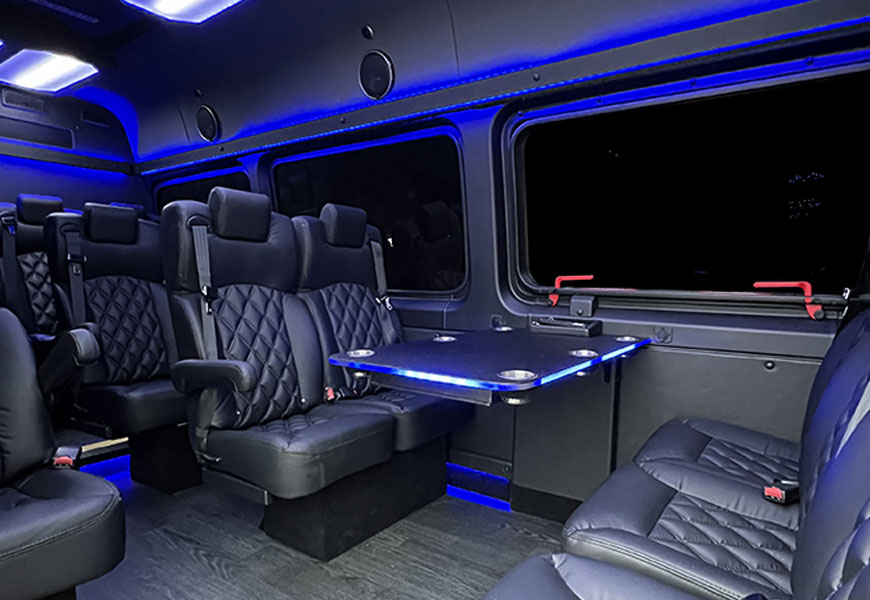 Interior de la Mercedes-Benz Sprinter